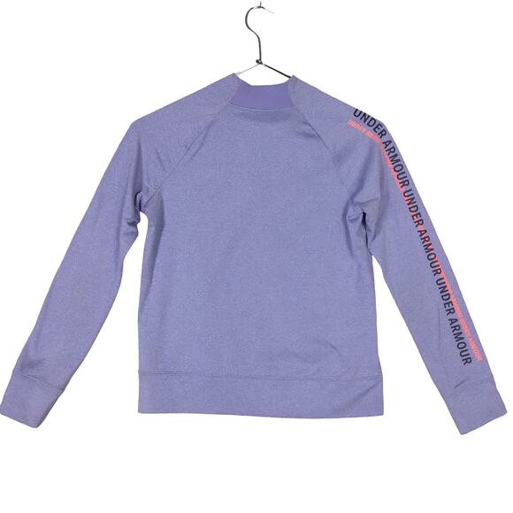 Under Armour Lilac Loose Sweatshirt Size Large Youth High Neck Long Sleeve - Picture 2 of 6